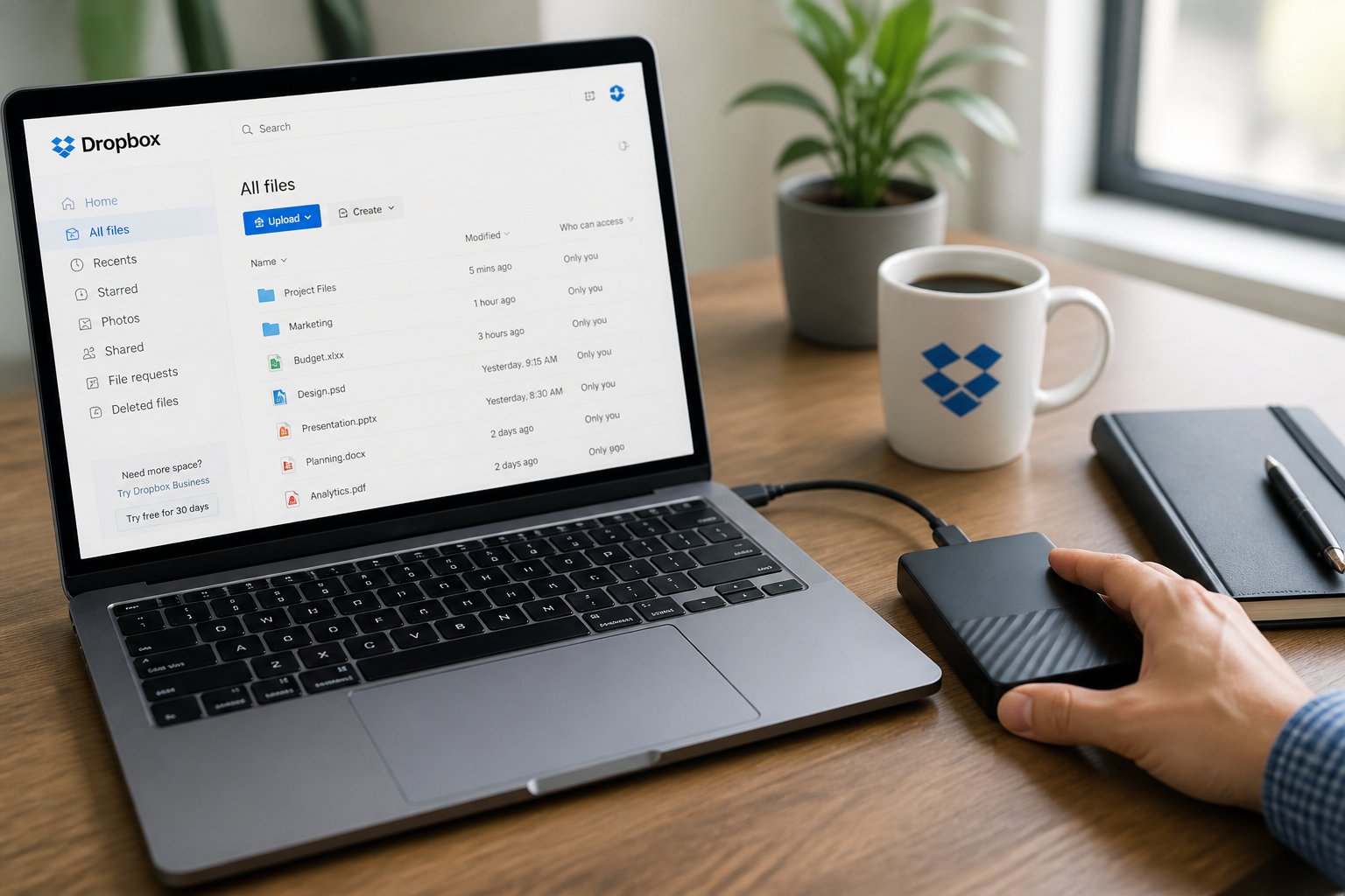 How to Save Dropbox Files to External Hard Drive – Kingspec Tech