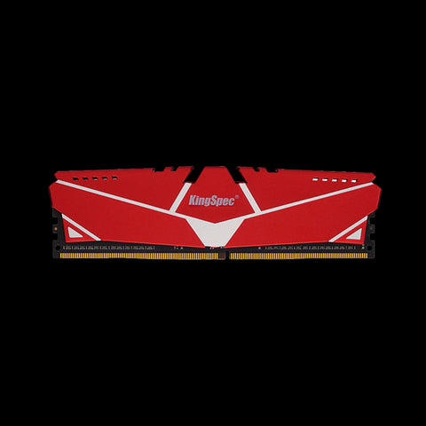 KingSpec DDR4 desktop memory with red heatsink
