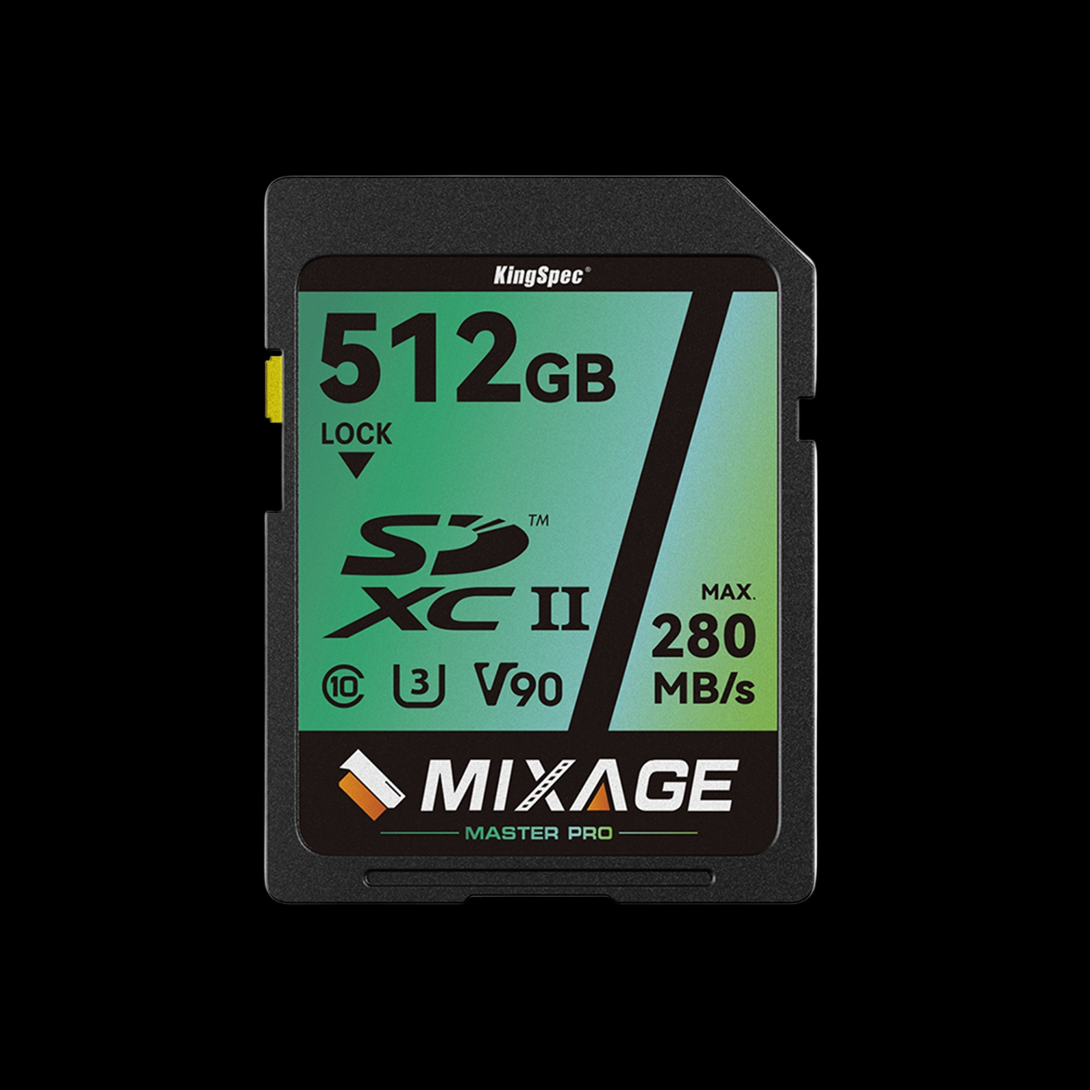 KingSpec Mixage SD Card SDXC UHS-II U3 V90 professional 8K recording