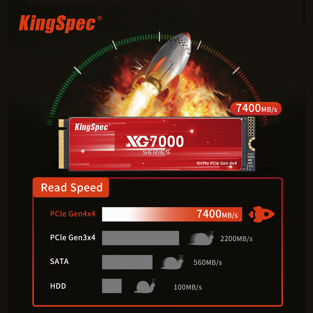 KingSpec M2 NVMe 2280 SSD, M.2 PCIe 128GB 256 GB 512GB 1TB, SSD M2 PCIe  SSD 2280mm 2TB